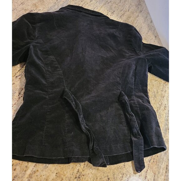 Vintage B. Moss Size 2 Velvet Tie Back Blazer Jacket Pockets Goth Fairy Fading* - Picture 10 of 12